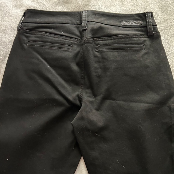 Anthro | Level 99 Black Denim Front Coated Stretch Jeans, Size 28 - Picture 2 of 12